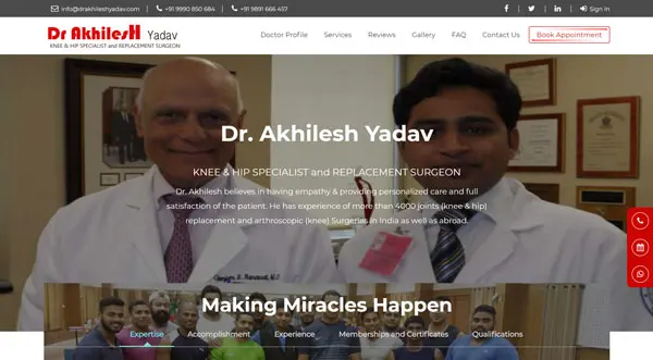 Dr. Akhilesh Yadav(Knee & Hip Specialist and Replacement Surgeon)